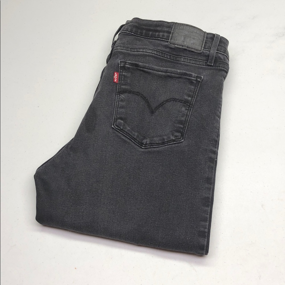 LEVI BLACKWASH HIGH-RISE SKINNY JEANS 32x30 ⭐️